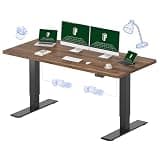 FLEXISPOT 71"x32" Large Dual Motor Electric Standing Desk, Black Walnut - 198 LBS Heavy-Duty Capacity, Ideal for Home Office, Creative Studio, or Multi-Monitor Setup