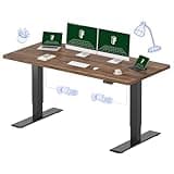 FLEXISPOT 71"x32" Large Dual Motor Electric Standing Desk, Black Walnut - 198 LBS Heavy-Duty Capacity, Ideal for Home Office, Creative Studio, or Multi-Monitor Setup