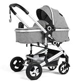 TODECARE 2 in 1 Baby Stroller, Convertible Foldable Carriage w/Reversible Seat, Adjustable Canopy, Storage Basket, Cup Holder, Aluminum Frame, Pram Carriage for Newborns and Toddlers (Dark Gray)