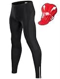 qualidyne Men's Cycling Pants 4D Padded Bike Pants Road Biking Tights Bicycle Pants Black