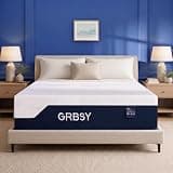 Grbsy 14 Inch King Mattress Firm - Cooling Gel Memory Foam Mattress with IceSilk Cover, Back Pain Relief & Motion Isolation, USA Assembly, Fiberglass-Free, King Bed Mattress in a Box, CertiPUR-US