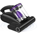 Bed Vacuum Cleaner Mattress Vacuum Cleaner,16Kpa Powerful Handheld Vacuums with UV-C Light & Double Dust Cup & High Heating & Ultrasonic & HEPA Filter for Bed Sofa(Corded,Midnight Purple)