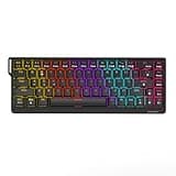 AJAZZ NK68 V2 Mechanical Keyboard Wired, 68 Key Hot Swappable Gaming Keyboard, Compact 65% Mini Keyboard with Mixed Backlight, Full N-Key Rollover for PC Mac Office