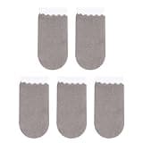 HOLIDYOYO 5 Pcs Anti-Sweat Gaming Finger Sleeves for Mobile Phone with Breathable Silver Fabric and Nylon Material, Screen Touch Finger Cover for Phone Game Playing Accessory