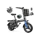 550W Electric Mountain Bike for Adults, 48V 12Ah EBike Climbs 25° Slopes, 23MPH Max Speed Fat Tire Electric Bicycle, 40 Miles Range, UL Certified Off-Road E-Bike