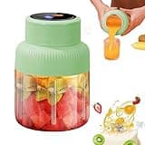 Portable Household Appliances Juicer, 2026 New Electric Juicer Cup Cordless Juice Mug with Digital Display, Dual Lid Compact Travel Drinking Cup, Personal Blender for Fruits & Vegetables