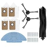 BildeeMait for Laresar L6 Nex Robot Vacuum Cleaner Parts Kit with Main Brush, Dust Bags, Side Brushes, Filters and Mop Cloths