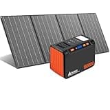 Takki Solar Generator 250W Portable Power Station with 40W Solar Panels 222Wh Pure Sine Wave Camping Lithium Battery Power Pack with AC 110V Outlet for Camping CPAP Home Use Emergency Outdoor