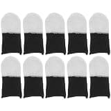 BESTOYARD 20pcs Gaming Finger Gloves Sleeves for Mobile Game Breathable Cloth Material and Comfortable Fit, Smooth Operation Thumb Protectors for Touchscreen Devices