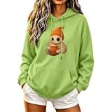Zzalalana Halloween Women's Hoodie Sweatshirt Funny Graphic Pullover Tops