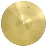 Beavorty Golden Brass Jazz Drum Cymbal Simple and Delicate Design, Lightweight and Simple Structure Practice Drum Set Crash Cymbal for Music Instrument and Drummer Use