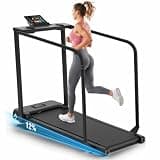 ANCHEER Portable Treadmill with Incline, 3.5HP Walking Pad with Desk & Handle Bar, Foldable Treadmill for Home Office Small Space with Remote Control, 350 LBS Capacity