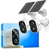 Vicohome 2CG6 Best 2K Solar Security Camera Wireless Outdoor System, No NVR Needed, Battery Powered, Easy to Setup,Motion Detection, Two Way Audio,Color Night Vision, SD Slot, 180 Days Care Plan