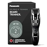 Panasonic Cordless Beard Trimmer for Men with Precision Dial, 19 Adjustable Length Settings, Rechargeable Battery, Washable, Birthday Gifts for Men, ER-GB42-K (Black)