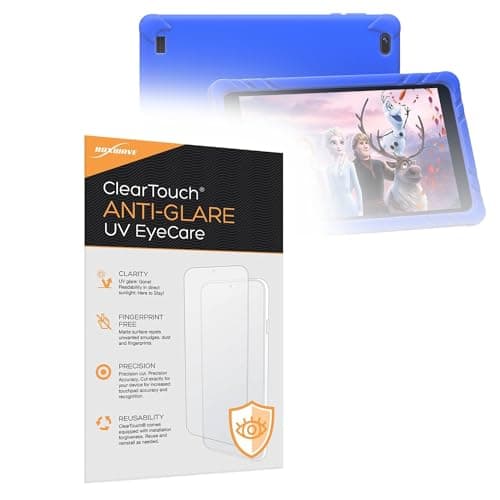 BoxWave Screen Protector Compatible with SGIN Kids Tablet Android 12 C8 (8 in) - ClearTouch Anti-Glare Anti-UV EyeCare (2-Pack), Filters Out Harmful Blue Light Reduce Fatigue