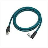 WTIXWMKTN M12 8pin X-Code Male Plug to RJ45 Encoding Wire Industrial Ethernet X-Type Network Cable 8-Code Shield Cat6 Connector f