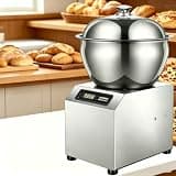 Commercial 1800W Dough Mixer with Constant Temperature Fermentation, 5kg/8kg Stainless Steel Bowl Dough Kneader, LCD Timing Control Dough Mixing Machine for Bakery, Pizza Shop & Food Processing B 5kg