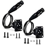 DIYTECH Premium XLR Pass Through Cable, No Solder, for Stage Box, Patch Panel, Floor Box - No Solder for Pro Audio Installations (Male to Female 2-Pack)