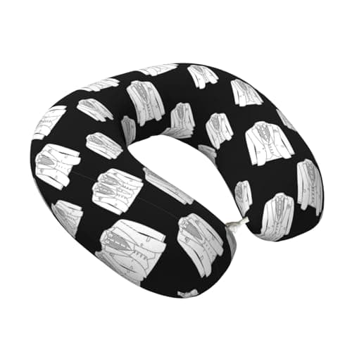 PPIKTC Memory Foam U Pillow Funny Tuxedo, Travel Neck Support for Comfortable Sleep on Flights, Drives, and at Work