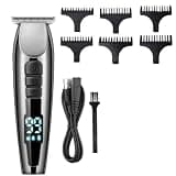 DAXXIN Hair Cutting Tool, LCD Electric Hair Clipper Professional Shaver Beard Barber 0mm Hair Cutting Machine USB Rechargeable 3-Speed Adjustment