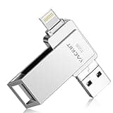 512GB Flash Drives MFi Certified 3ni1 USB Stick External Storage Compatible for iPhone/PC/iPad/Android/More 3.0 High Speed Devices for Photos and Videos Transfer Storage Backup.(Silver)