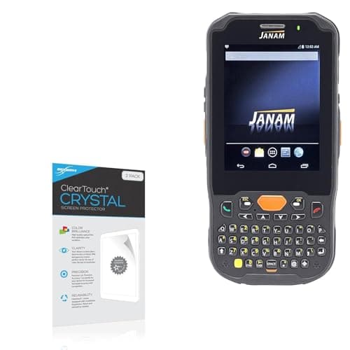 BoxWave Screen Protector Compatible With Janam XM5 - ClearTouch Crystal (2-Pack), HD Film Skin - Shields From Scratches