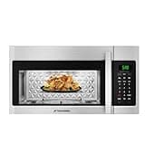 30" Over-the-Range Convection Microwave Oven, ThermoMate 1.5 Cu.Ft Microwave Over the Stove, 900W Stainless Steel, One-Touch Cooking for Home Kitchen & RV, 300 CFM Vent, LED Lighting