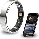 PAERDUO 2026 Smart Ring for Women and Men Ultra Thin 6.0mm Fitness Tracker | Heart Rate Sleep Blood Oxygen Steps and Cycle Monitoring | No Subscription Required (Silver, #7)