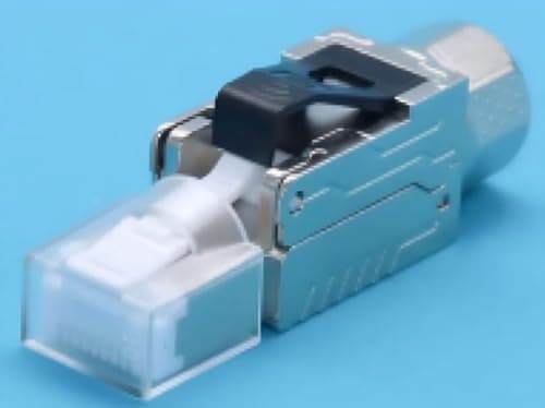 Syston Cat 6A FTP RJ45 Connectors 2-Pack, Cat 6E Ethernet Cable Connectors / Cat6A Ends/Ethernet RJ45 Plugs/Network Connectors, Zinc Die-Casting with Nickel Plated, Silver