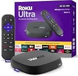 Roku Ultra - Ultimate Streaming Player (Renewed) - 4K Streaming Device for TV with HDR10+, Dolby Vision & Atmos - Bluetooth & Wi-Fi 6- Rechargeable Voice Remote Pro with Backlit Buttons (Renewed)