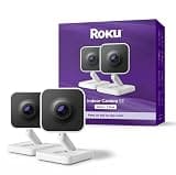 Roku Indoor Camera SE Home Security Camera, 2-Pack, Wired, White (Renewed)
