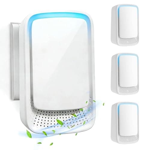 Air Purifiers for Home (4 Pack), Plug In Air Ionizers for Bedroom Office Kitchen, Portable Quiet Odor Reducer for Smoke Dust Pollen, Filterless Ionic Air Freshener, Low Noise