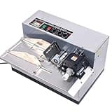 Qiokoith Automatic Coding Machine, Ink Wheel Marking Machine, 180W Solid Dry Ink Batch Coding Machine, Label Printer Date Coder for Picture Barcode