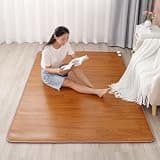 Electric Heated Area Rug, Heated Floor Mat Under Desk with Timers & Heating Setting, PVC Surface, Anti-slip Bottom, Mobile Floor Heating Pads for Living Room Bedroom