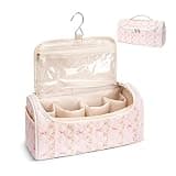 idoltimes Quilted Hair Tools Travel Bag, Cute Portable Organizer Case with Hanging Hook, Compatible with Dyson Airwrap Styler,Hair Curler Accessories