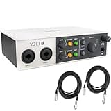 Universal Audio Volt 2 USB Audio Interface - Bundle with 2 XLR Cables