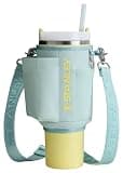 STANLEY All Day Quencher Carry All for 40 oz Tumbler with Handle | Crossbody Bag with Phone Holder Pocket, Card Sleeve & Detachable Strap | Water Bottle Carrier Bag | BPA-Free | Mist