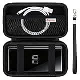 Supmay Hard Carrying Case Compatible with Nintendo DS Lite NDSL, Gameboy Advance Games Storage Holder Travel Bag with Mesh Pocket for USB Charging Cable, Stylus, Earphones, Game Cartridge, Black