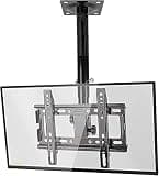 Multifunction Adjustable Tilt Swivel TV Bracket, Ceiling TV Mount Fits 14-32 Inch Flat Panel Televisions, Full Motion 360° Rotation Design