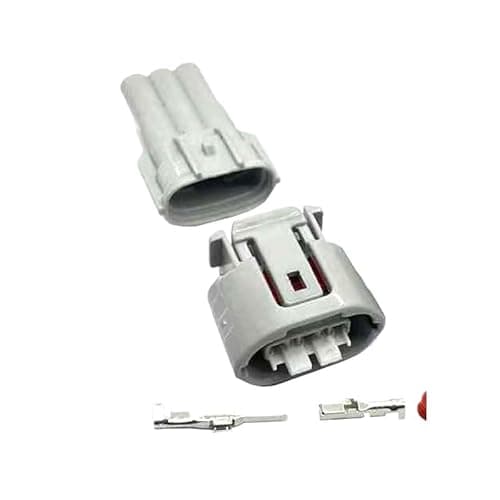 FTOMIKA Cars Connectors 1 Set 3 Pin 90980-11349 6189-0442 Female for 1UZ 2UZ Oval Alternator Plug Automotive Connectors(Female)