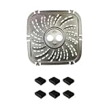 Metal Liners Metal Pots Liners Carbon Steel Air Fryers Tray Square Air Fryers Plate Accessory For Cooking X7XA(19.5 by 19.5cm)