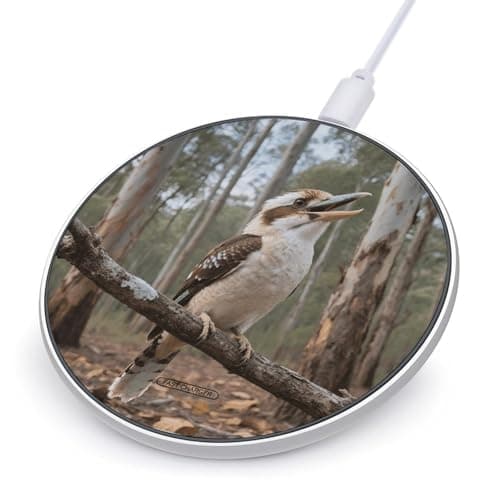 Gray Bird Wireless Charger with USB Cable,Aluminum Alloy Frame 10W Max Compatible Fast Wireless Charging Pad- 3.2ft Cable Included for Travel Home Office Desk