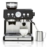 Takywep 20 Bar Espresso Machine with Built-in Coffee Grinder, Semi-Automatic Espresso Maker with 30 Grind Levels, 360° Milk Frother Wand & Pressure Gauge, Removable 2.8L Water Tank for Home Black