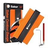 Saker Contour Gauge (10Inch) Profile Tool with Adjustable Lock,Fathers Day Gifts for Men Women Dad Boyfriend Husband-Precisely Copy Irregular Shape Duplicator-Cool Gadgets for Woodworking Tool Tracing