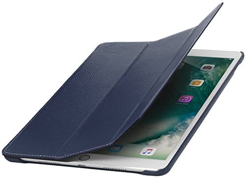 StilGut iPad 10.5 Case, Leather Flip Cover with Stand Function and Auto Sleep Wake Feature for Apple iPad Pro 10.5 Inch, Navy Blue