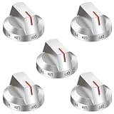 DG94-03500A/Z for Samsung Gas Stove Knob Replacement, DG94-03500U DG94-03500A DG94-04396A Range Oven Knobs, Compatible with NX60T8111SS NX60T8311SS NX60T8711SS Etc, 5 Pack