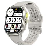 P106 Smart Watch with Bluetooth Calling, Heart Rate Monitor, Step Counter, Sleep Tracking, GPS, Waterproof Sport Fitness Watch (Silver)