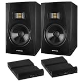 Adam Audio Professional T-Series T7V 7" 70W 2-Way Active Nearfield Monitor, Single with H&A Isolation PAD for Studio Monitor