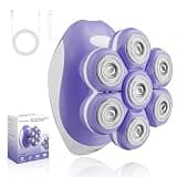 Bartrimber 7D Electric Razors for Women: Fast & Smooth Full-Area Electric Shaver for Women Flawless Legs, Waterproof Body Hair Remover for Wet Dry Use w/Light&Travel Cap, Gift for Ladies, Deep Purple