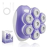 Bartrimber 7D Electric Razors for Women: Fast & Smooth Full-Area Electric Shaver for Women Flawless Legs, Waterproof Body Hair Remover for Wet Dry Use w/Light&Travel Cap, Gift for Ladies, Deep Purple